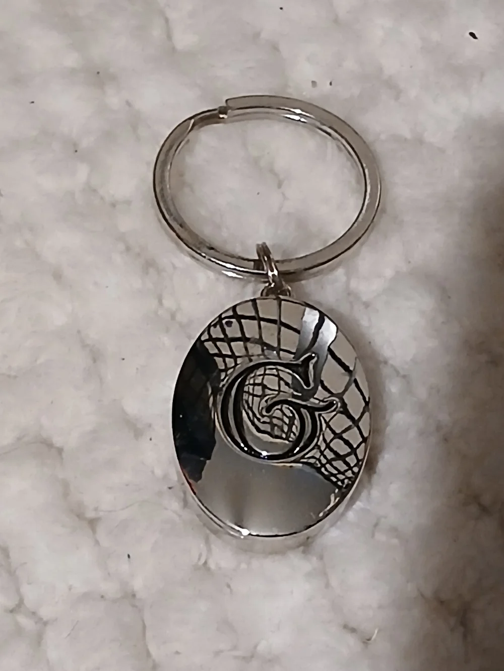 Silver Keychain Pendant - Silver